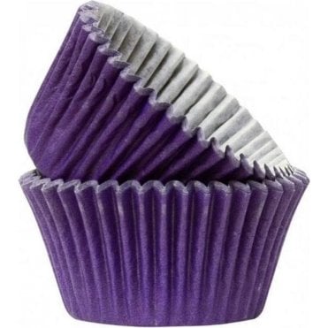 Purple 50 Muffin Cases -Professional Quality Baking Cases