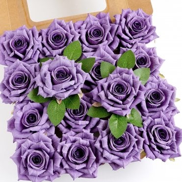 Purple - DIY Faux Flower Box Set