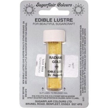 Radiant Gold - Edible Lustre Dusting Colour 2g