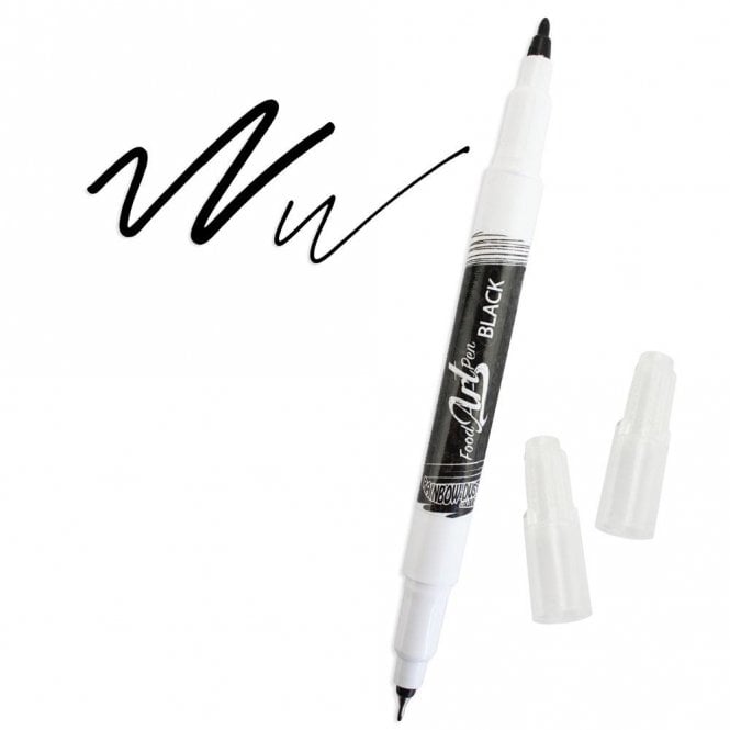 Rainbow Dust Black - Edible Food Art Pen