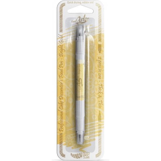 Rainbow Dust Bright Gold - Edible Food Art Pen