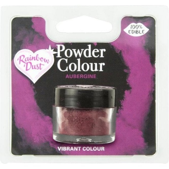 Rainbow Dust Powder Colour - Deep Purple (Aubergine)