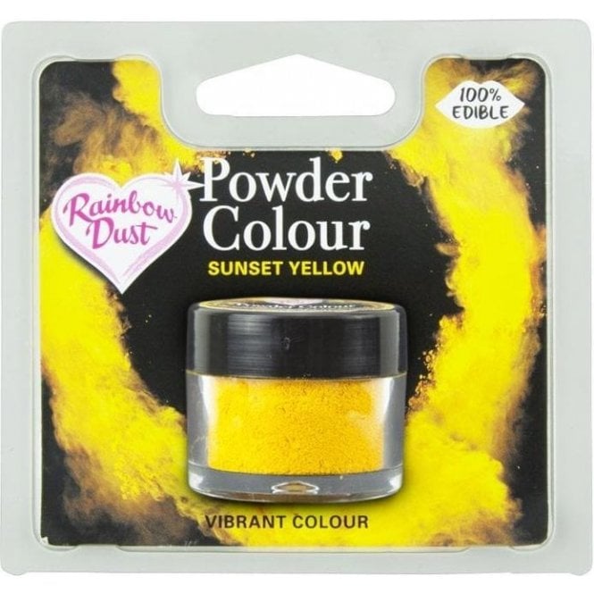 Rainbow Dust Powder Colour - Sunset Yellow