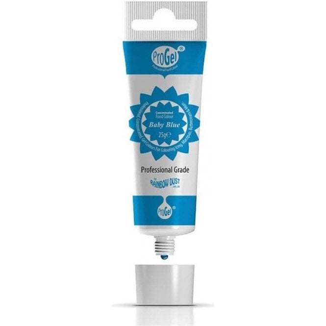 Rainbow Dust ProGel Baby Blue Professional Food Gel Colours 25g
