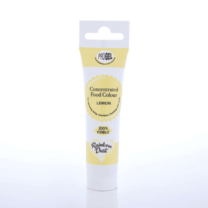 Rainbow Dust ProGel Lemon Professional Food Gel Colours 25g