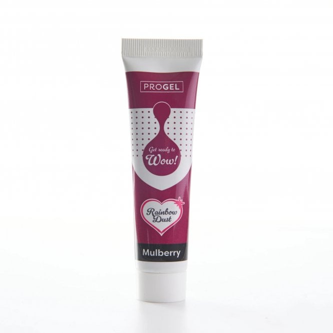 Rainbow Dust ProGel Mulberry Professional Food Gel Colours 25g