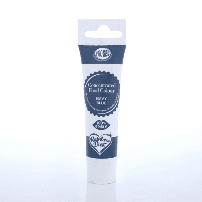 Rainbow Dust ProGel Navy Blue Professional Food Gel Colours 25g