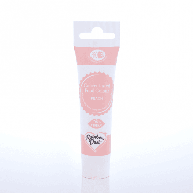 Rainbow Dust ProGel Peach Professional Food Gel Colours 25g