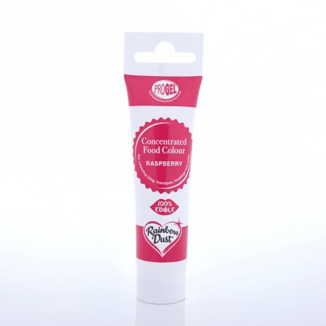 Rainbow Dust ProGel Raspberry Professional Food Gel Colours 25g