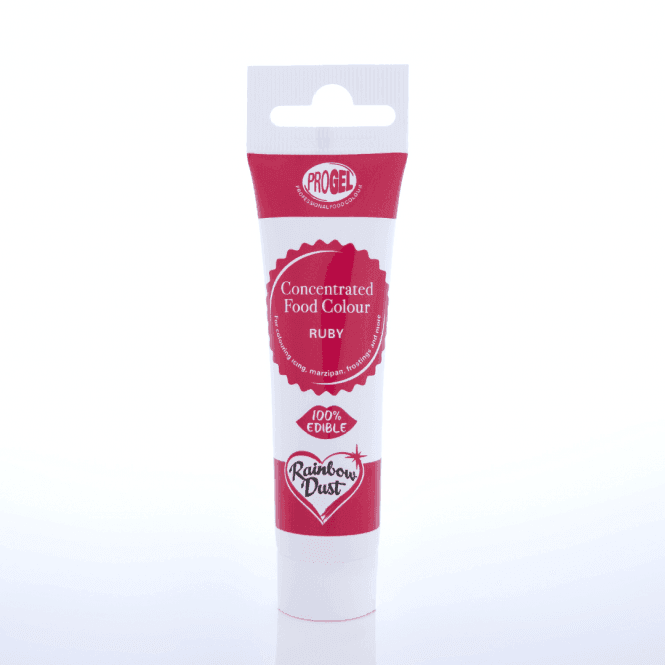 Rainbow Dust ProGel Ruby Professional Food Gel Colours 25g