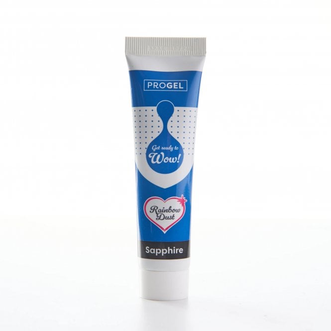 Rainbow Dust ProGel Sapphire Professional Food Gel Colours 25g
