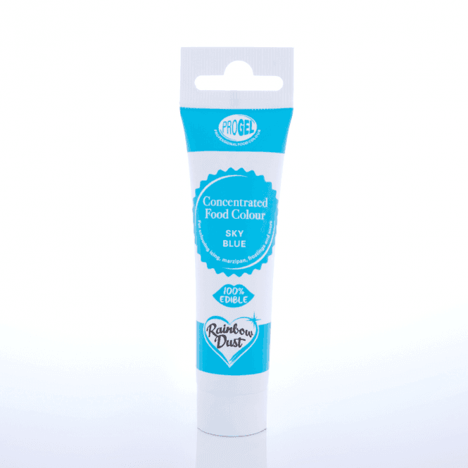 Rainbow Dust ProGel Sky Blue Professional Food Gel Colours 25g