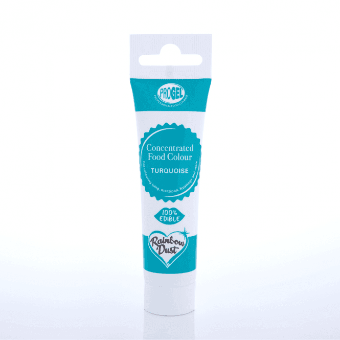 Rainbow Dust ProGel Turquoise Professional Food Gel Colours 25g