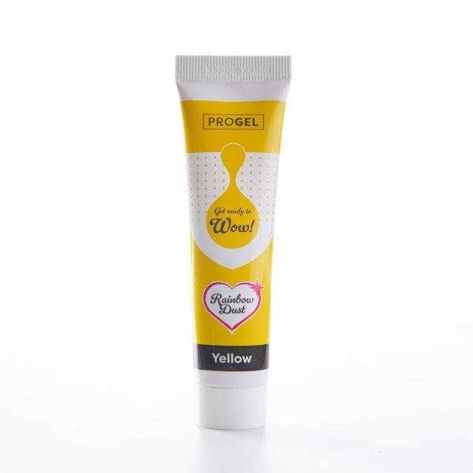 Rainbow Dust ProGel Yellow Professional Food Gel Colours 25g