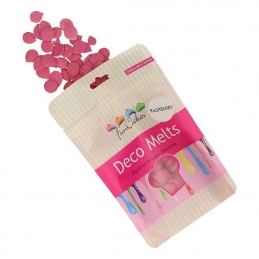 Raspberry Flavour Deco Melts Chocolate Buttons 250g