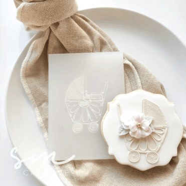 Rattan Pram Small Cookie Stamp