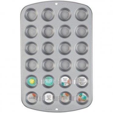 Recipe Right Mini Muffin Tin - 24 Cavity