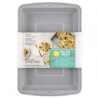 Recipe Right® Oblong Pan with Cover - 33cm x 22.9cm