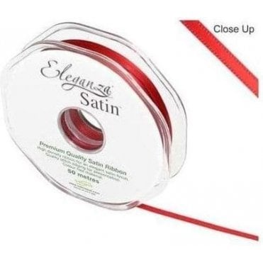 Red - Double Faced Satin Ribbon
