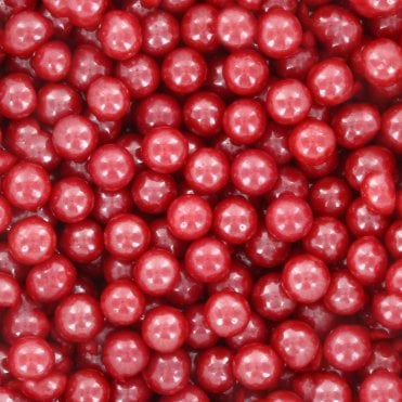 Red Edible Pearls 7mm 500g Best Before: 14/07/2025
