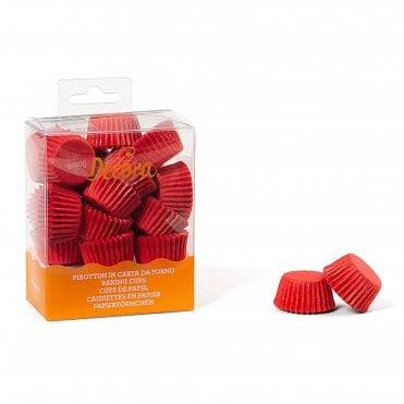 Red Extra Mini Cupcake Baking Cups pack of 200