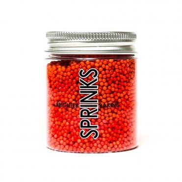 Red Non Pareils Sprinkles By Sprinks - 85g