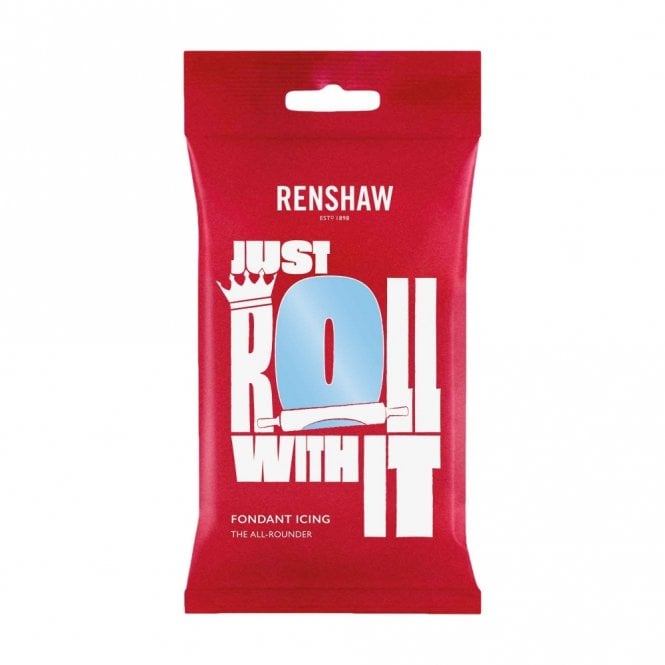 Renshaw 250g Baby Blue Ready To Roll Sugarpaste Fondant Icing 