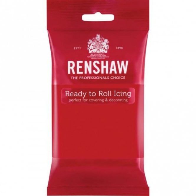 Renshaw 250g Poppy Red Ready To Roll Icing Best Before: 28/05/2025