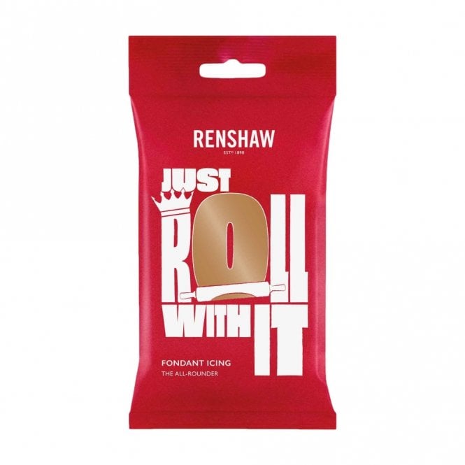 Renshaw 250g Teddy Bear Brown Ready To Roll Sugarpaste Fondant Icing Best Before: 30/05/2025