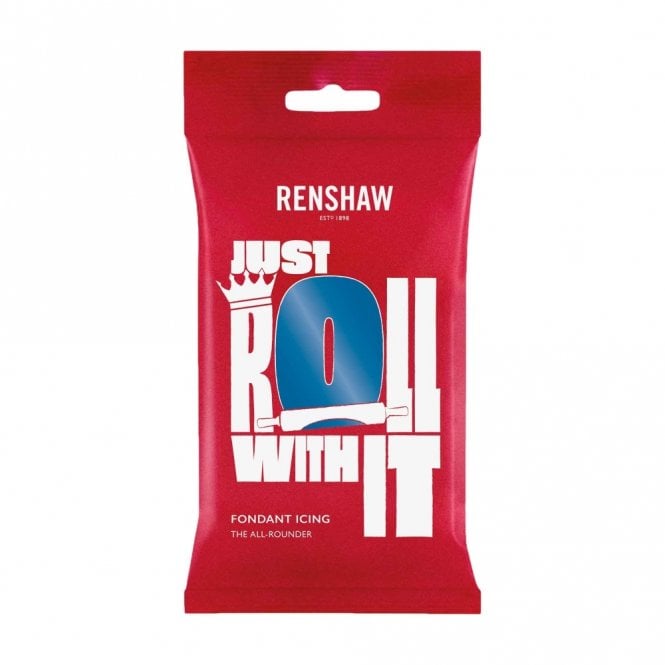 Renshaw Atlantic Blue Ready To Roll Sugarpaste Fondant Icing