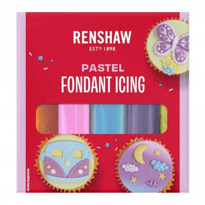 Renshaw Pastel Fondant Icing Sugarpaste Multipack - 5 x 100g