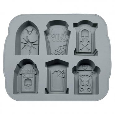 RIP Gravestone Silicone Mould - 6 Cavity