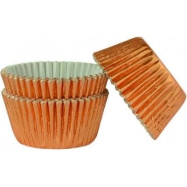 Rose Gold Foil 45 Muffin Cases -Professional Quality Baking Cases