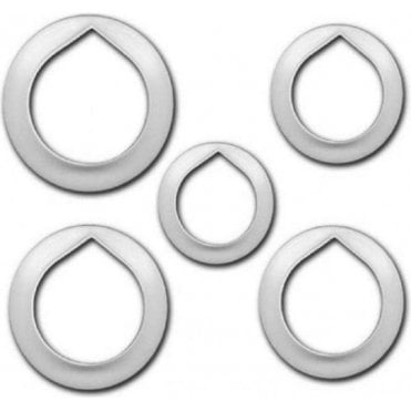 Rose Petal Cutters - Set of 5