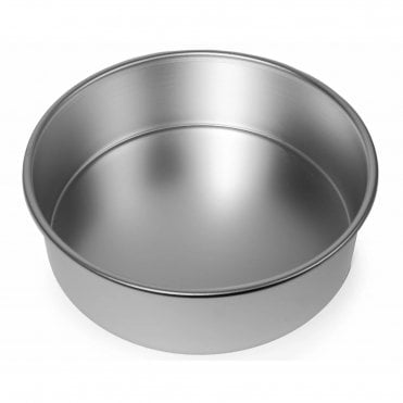 Round Cake Tin with Solid Base - 10 x 3¼ Inch