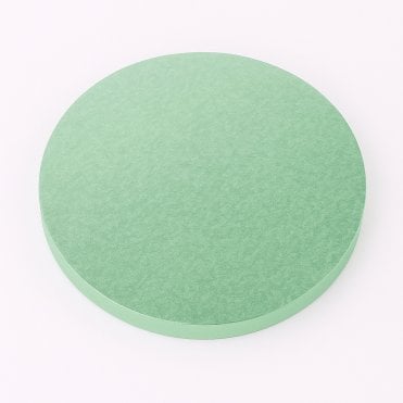 Round Light/Pale Green Foiled Cake Drum/Board - 12mm Thick