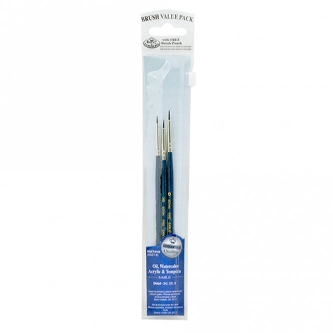 Royal Brush 3 Pieces Bristle/Camel Set - Details