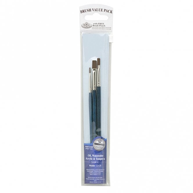 Royal Brush 3 Pieces Bristle/Camel Set - Shaders 2, 4, 6
