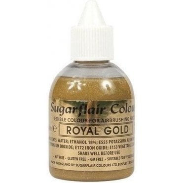 Royal Gold Glitter - Edible Glitter Airbrush Liquid Colouring 60ml