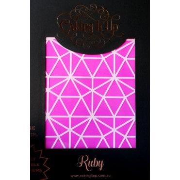 RUBY - Cake Stencil by Karen Reeves