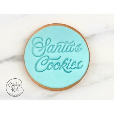 Santa's Cookies - Christmas Fondant Embosser Stamp