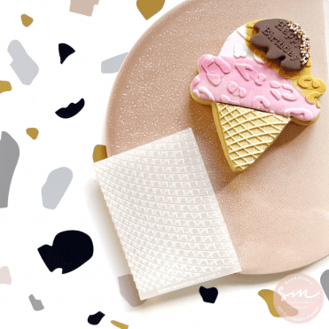Basket Weave/Waffle Cone - Cookie Stamp