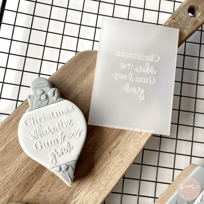 Sarah Maddison Christmas where the gum trees grow - Cookie Stamp