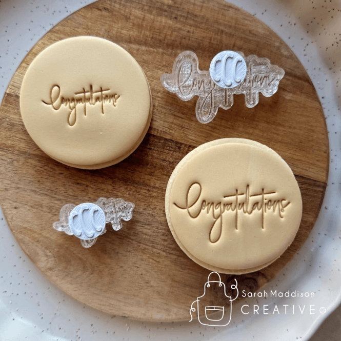 Sarah Maddison Congratulations - Cookie Stamp