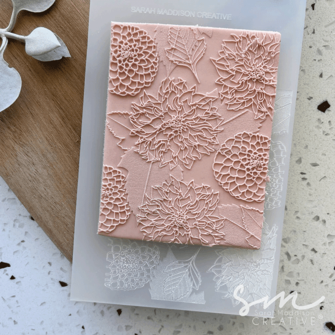 Sarah Maddison Dahlia Pattern Cookie Stamp