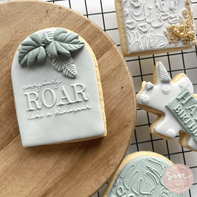 Sarah Maddison Everybody Roar Like A Dinosaur - Cookie Stamp