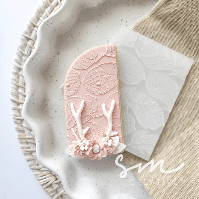 Sarah Maddison Feather Pattern Cookie Stamp