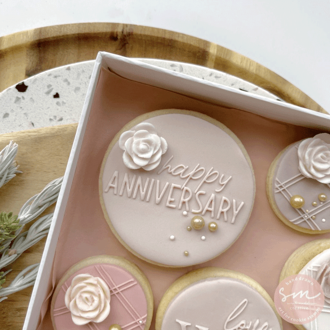 Sarah Maddison Happy anniversary - Cookie Stamp