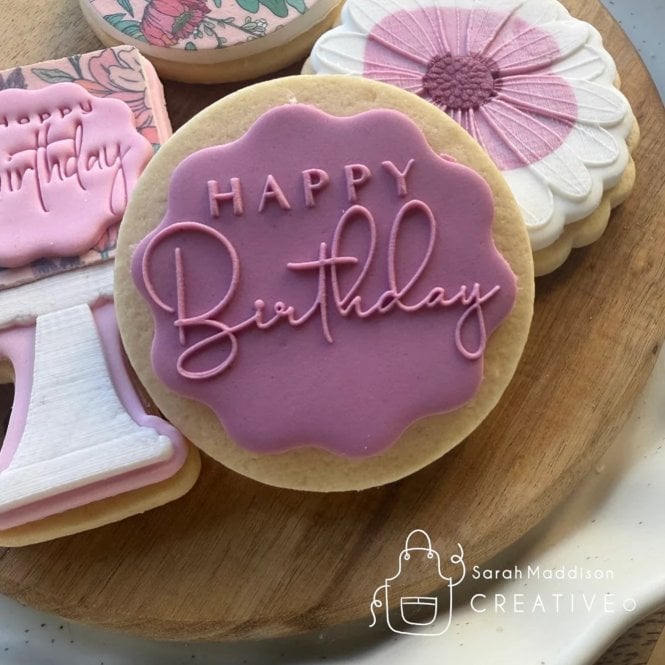Sarah Maddison Happy Birthday Debosser