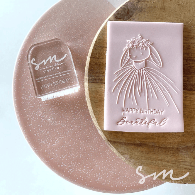 Sarah Maddison Happy Birthday Impression Letter Press